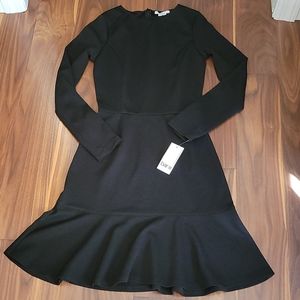 Bar III Little Black Skater Dress NWT